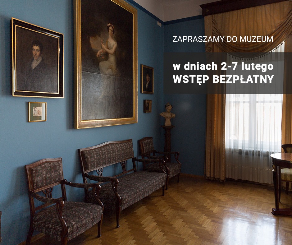 informacja o bezpłatnym wstępie do Muzeum w Koszalinie