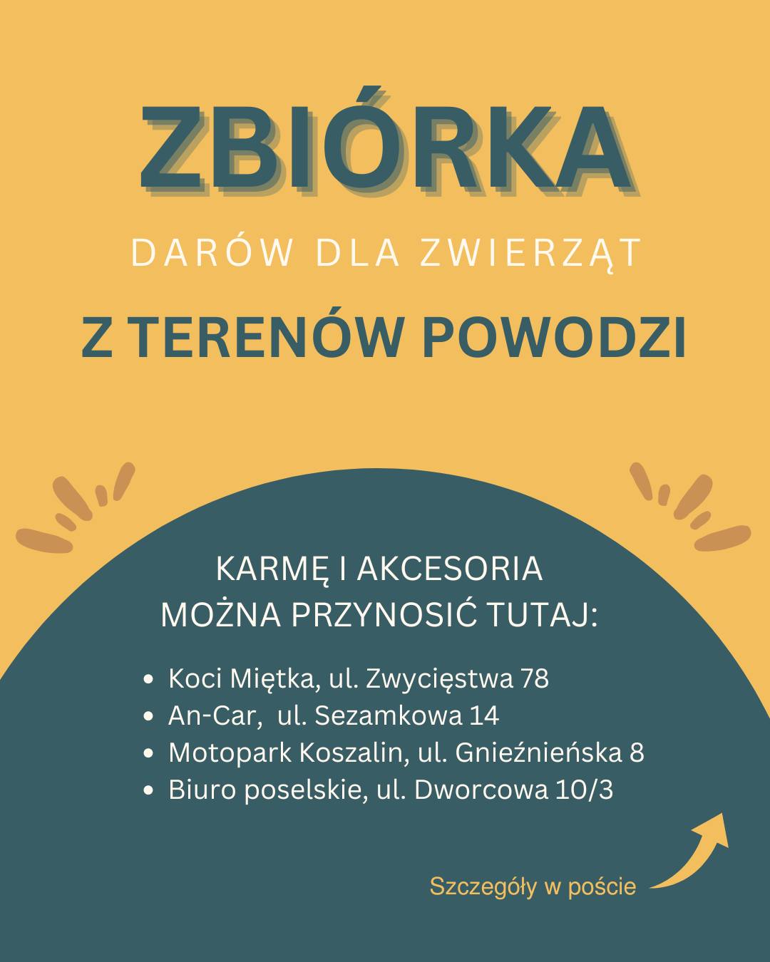 plakat zbiórki