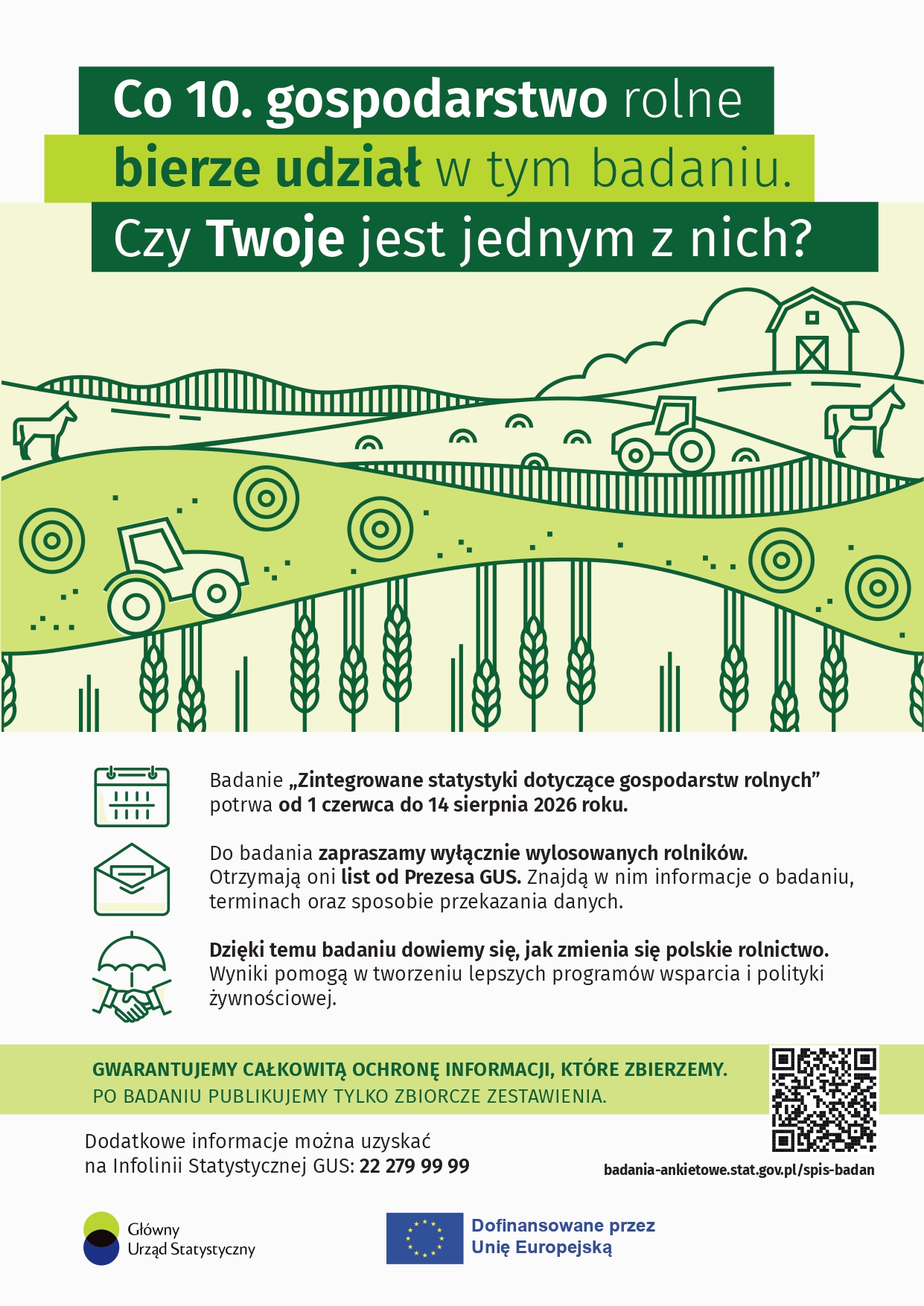 plakat badań z informacjami