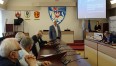 Zdjęcie przedstawia Zastępcę Prezydenta Miasta Koszalina podczas spotkania z przedstawicielami Rad Osiedli 