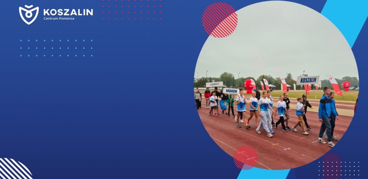 Drużyna Lekkoatletów z Koszalina podczas zawodów