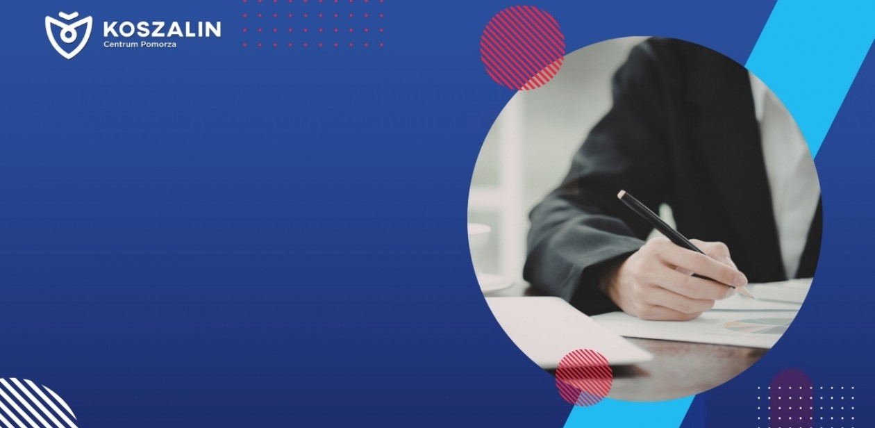 Na grafice znajduje się osoba uzupełniająca dokument