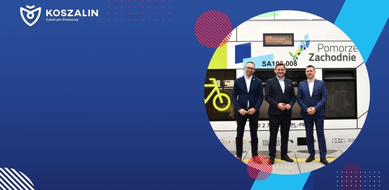 Na zdjęciu znajduje się Prezydent Koszalina Tomasz Sobieraj oraz Adam Czycz Burmistrz Mielna