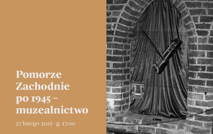 Na zdjęciu widać kawałek ceglanej ściany. Obok na ciemnożółtym tle widnieje tytuł i termin spotkania.