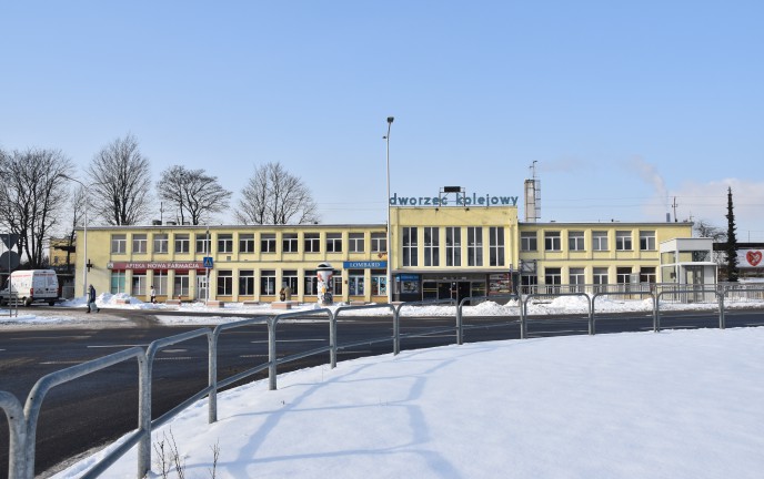 Na zdjęciu znajduje się Dworzec w Koszalinie