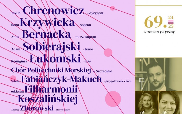 Plakat koncertu Filharmonii Koszalińskiej