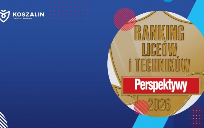 Na grafice znajduje się tarcza związana z rankingiem Szkół Ponadpodstawowych