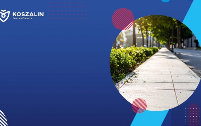 Na grafice znajduje się chodnik.