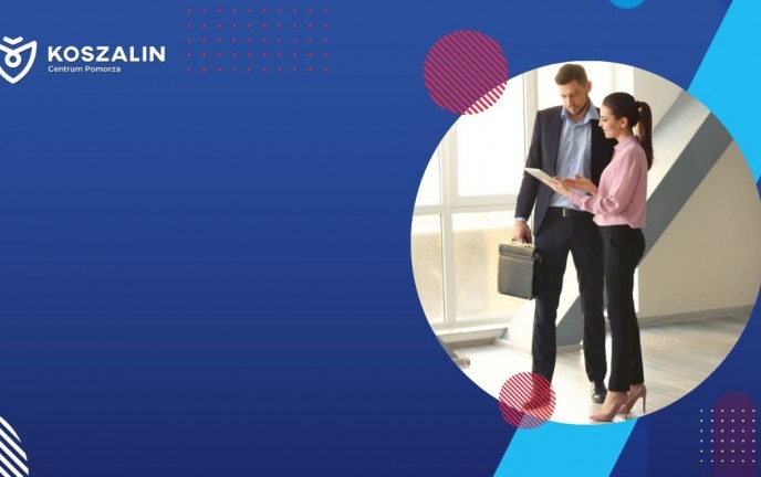 Na grafice znajduje się rozmawiająca kobieta i mężczyzna.