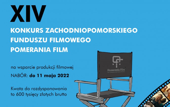 plakat na temat  rozpoczęcia XIV Konkursu na wsparcie produkcji filmowej.