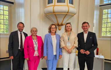Prezydent Miasta Tomasz Sobieraj podczas wizyty w Schwedt nad Odrą