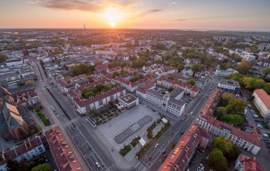 Zdjęcie Koszalina z lotu ptaka