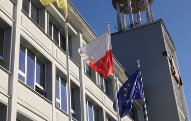 Flaga Ukrainy, Polski i Unii Europejskiej