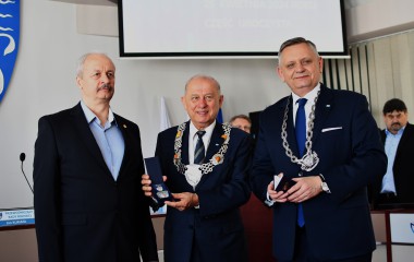 Wręczenie medali za zasłgi dla Koszalina