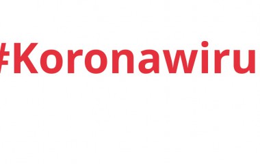 Na zdjęciu napis "Koronawirus"