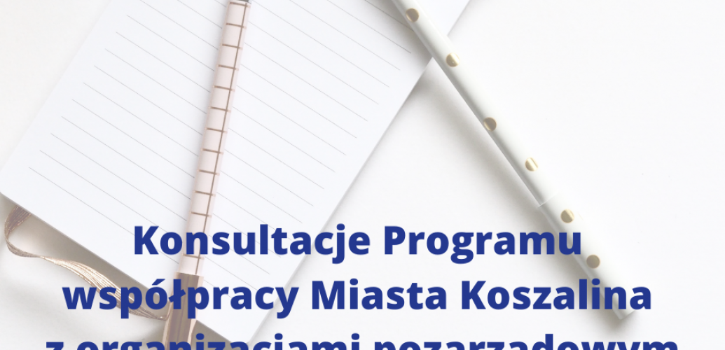 Konsultacje programu współpracy z organizacjami pozarządowymi Konsultacje programu współpracy z organizacjami pozarządowymi