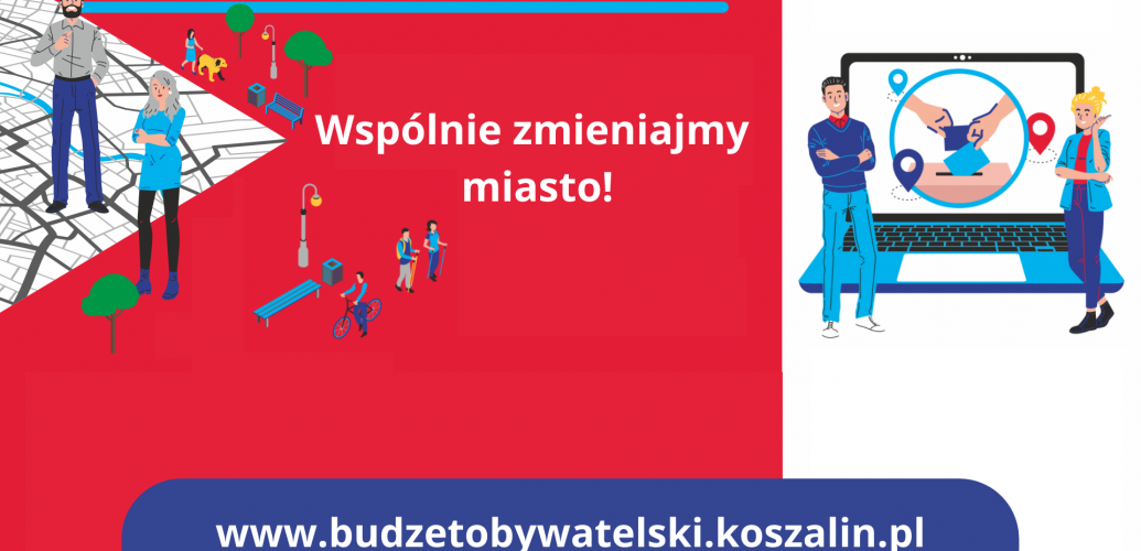 grafika zachęcająca do udziału w głosowaniu na Koszaliński Budżet Obywatelski 2022 grafika zachęcająca do udziału w głosowaniu na Koszaliński Budżet Obywatelski 2022