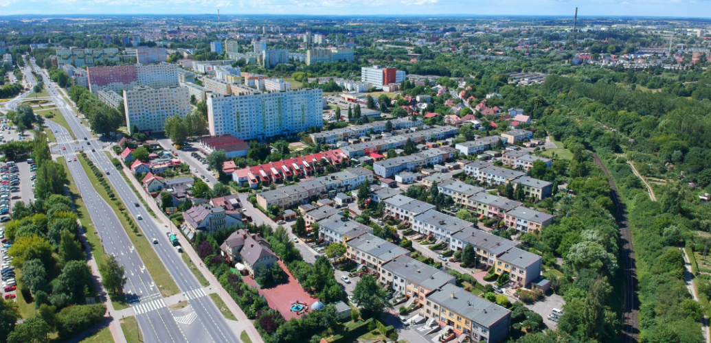 panorama Koszalina panorama Koszalina